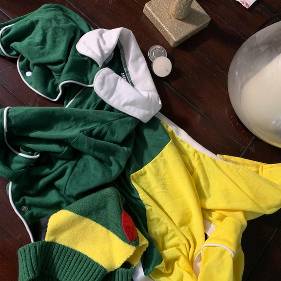 Bark Green and Yellow Elf Dog Pj’s - Picture 4 of 4